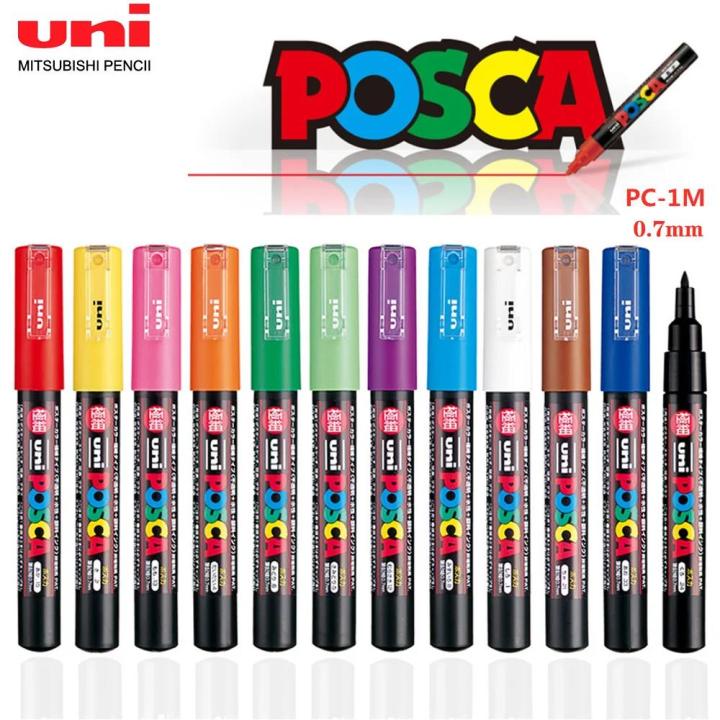 LaoXzhongX 1 UNI Ball POSCA PC1M Marker Pen POP Poster Pen/Graffiti