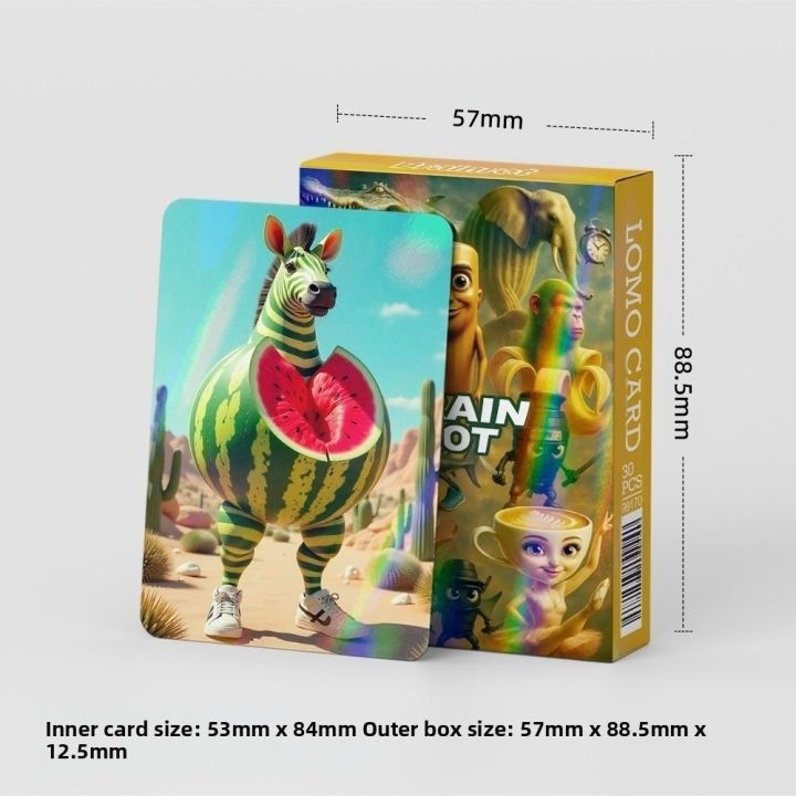 30pcs/box%20Fashion%20Tung%20Tung%20Sahur%20Photocard%20Lomo%20Card%20Stickers%20Brainrot%20Animals%20Tralalero%20Tralala%20Holographic%20Postcard%20Sticker%20Double%20Side%20Flash%20Mob%20Star%20Photo%20Cards%20-%20Image%202