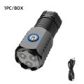 New Ultra Powerful Flashlight 3 Core LED Mini Flashlight USB Rechargeable High Power LED With Magnet Hand Lamp. 
