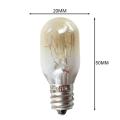 E12 110V 15W Salt Crystal Light Temperature Resistant Bulb for Refrigerator Oven Microwave Lighting. 