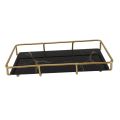 Countertop Tray Iron Glass Counter Organizer Modern Delicate Texture for Kitchen. 