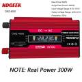 KOGEEK 300W (Real Power) Peak Power 4000W LED Display Modified Sine Wave Inverter Rated Power Inverter DC 12V to AC 220V Converter High Frequency Car Power Charger Inverter with 2 USB Port AC Socket. 