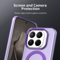 Lereach Colorful Matte Transparent Case for Xiaomi 15T Pro 15T Anti-fingerprints PC Hard Back Cover Phone Case. 