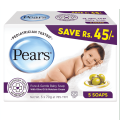 Pears Pure and Gentle Multipack, baby soap, 350g. 