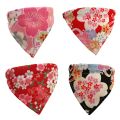 A Fashion Handmade Pet Triangle Towel Dog Saliva Towel Cat Japanese Style Wind Scarf Scarf Jewelry Pet Supplies. 