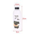Frosted Panda Bear Cup 1000ml Water Bottles With Straw Leak-proof Protein Shaker. 