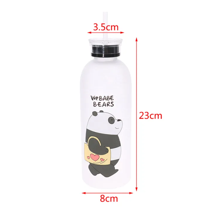 Frosted%20Panda%20Bear%20Cup%201000ml%20Water%20Bottles%20With%20Straw%20Leak-proof%20Protein%20Shaker%20-%20Image%203