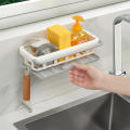 Multipurpose Sink Storage Rack Soap Holder Soap Rack Shelves Sink Organizer Sink Soap Holder Tea Towel Hanger. 