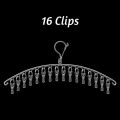 20Pegs Stainless Steel Clothes Drying Hanger Windproof Clothing Rack 20 Clips Sock Laundry Airer Hanger Underwear Socks Holder. 