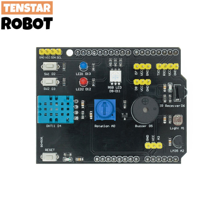 9%20In%201%20Sensor%20Board%20Multifunction%20Expansion%20Board%20Dht11%20Lm35%20Temperature%20Humidity%20For%20Arduino%20Uno%20Rgb%20Led%20Ir%20Buzzer%20-%20Image%204
