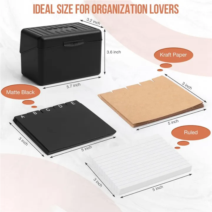 (GGBR)-3inchx5inch%20Index%20Card%20Holder%20with%20Lock,%20Index%20Card%20Box%20Organizer%20Storage%20with%20,%20for%20Home%20Recipes%20Address%20Office%20-%20Image%202