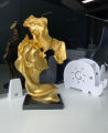 Hibuy Resin Kiss Statues Home Decoration Accessories Living Room Art Modern Love Couples Wedding Gifts. 