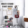 Multi Stand Coat Rack Stainless Steel Hanging Storage Clothes Rack Hallway/Entryway Coat Hanger Stand for Clothes, Suits, Accessories. 