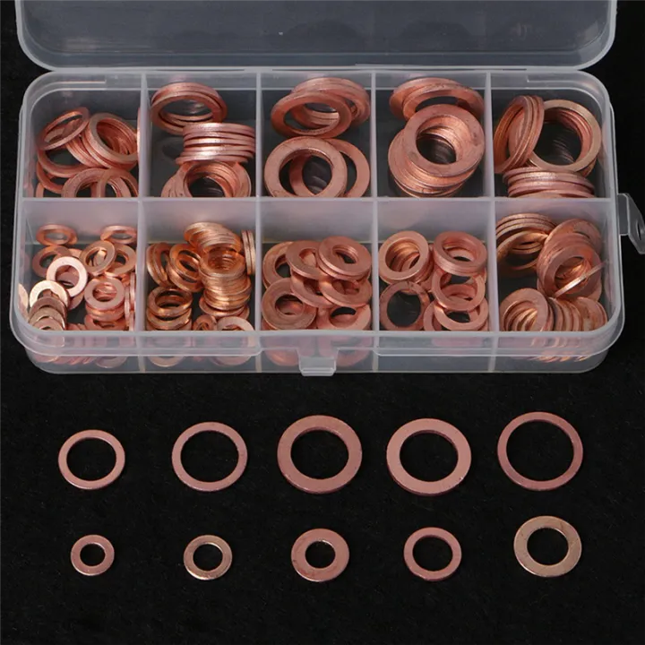200Pcs%20O%20Ring%20Copper%20Metric%20Washers%20Assortment%20Kit%20Copper%20Washers%20Flat%20Sealing%20Washer%209%20Sizes%20M5%20M6%20M8%20M10%20M12%20M14%20-%20Image%203