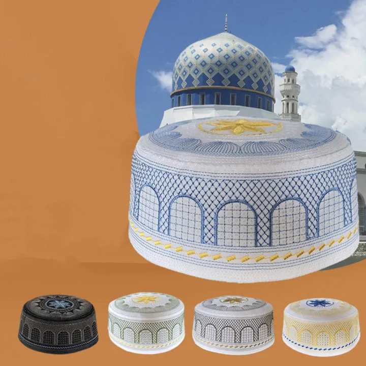Men'S%20Accessory%20Cap%20Quality%20Material%20Topi%20Design%20Egyptian%20Style%20Arabic%20Hat%20Traditional%20Kufi%20Various%20Sizes%20Kufi%20Topi%20Hat%20for%20-%20Image%203