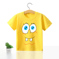 SpongeBob SquarePants Kids Short Sleeve T Shirts Boy Girl Cotton Expression T-shirt Cartoon Clothes Summer Tee Shirt Tops Gifts. 