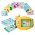 Baby Flash Cards Reader Audible Flash Cards Machine Early Educational Learning Toys with 60PCS Cards for Toddlers Boys Girls. 