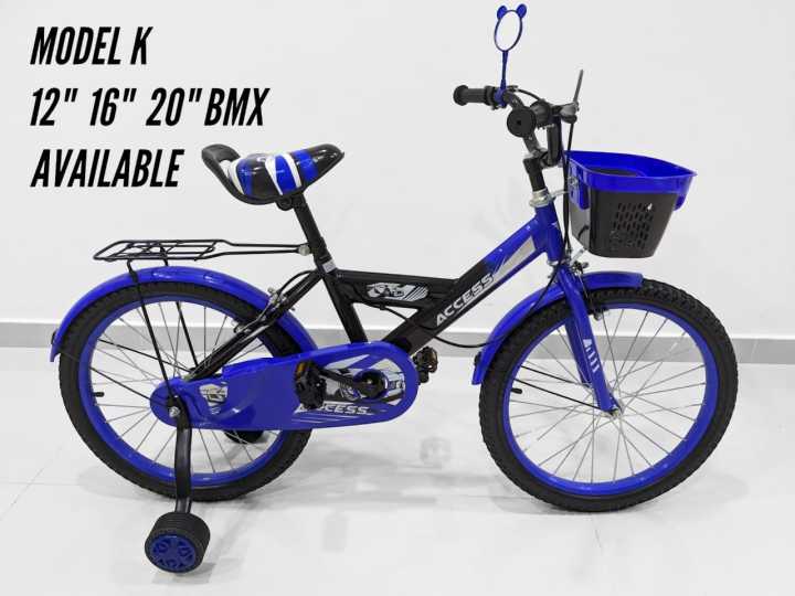 ACCESS BMX Kids Bicycle Model K Blue Color. Available Sizes :12 Inch / 16 Inch / 20 Inch Kids Bicycle