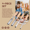 4Pcs Wood Chisels Tool Set Chrome-Vanadium Steel Wood Carving Chisels Woodworking Tools for Carpenter 6/12/18/24mm. 