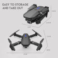 E88 Pro Dual Camera Drone with Two Batteries Optical Flow Sensor and Foldable Bag RC Drone. 