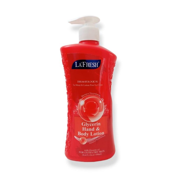Lafresh Glycerin Hand and Body
Lotion 550ml