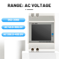 Din Rail AC Monitor 6IN1 40-300V 100A Voltage Current Power Factor. 