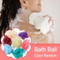 1/3Pcs New Soft Skin-friendly Color Blocking Bath Ball Bath Foam Bath Flower Body Scrubber Body Exfoliating Cleaner Bathing Accessories. 