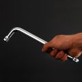 Curved Rod L-shaped Socket Wrench 10 Inch. 12 Inch. 14 Inch Curved Rod-silver. 