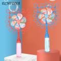 ECHIDNA Bubble Wand with Liquid Plate Colorful Windmills Bubble Maker. 