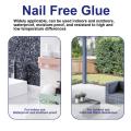 Nail Free Glue 60g Waterproof No Nail Bonding Adhesive Industrial Multifunctional Glues For Metals Ceramics Concrete Plaster. 
