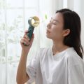 Portable Bladeless Fan Handheld Desktop Mini Air Cooler No Leaf Ultra-quiet Fans Cooling USB Rechargeabe for Travel Outdoor. 
