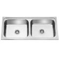 Stainless Steel Double Bowl Kitchen Sink 750*400*200. 