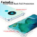 Casinglee for Nokia 3.4 case Soft Transparent Airbag Full Protection clear Back Cover Nokia 3.4 Phone cases cover For girls and Boys. 