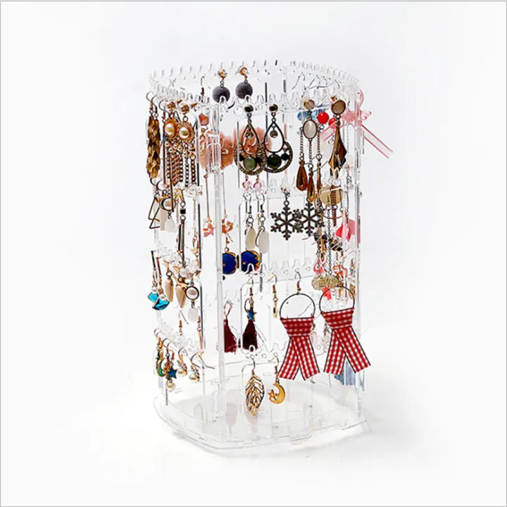 360%20Degree%20Earring%20Holder%20Necklace%20Storage%20Rack%20Jewelry%20Holder%20Detachable%20Earring%20Holder%20Earring%20Display%20Stand%20Jewelry%20Box%20Rotating%20Earring%20Holder%20-%20Image%205