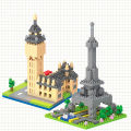 Mini hitecture Blocks ldren Building Kits Learning Education Blocks Toy For Kids color:Eiffel Tower 8400. 