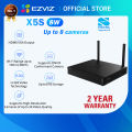 Ezviz by Hikvision 8Ch Wireless NVR X5S with HDMI/VGA Output | Supports High-Resolution Cameras of Up to 3K Video Quality |  Wi-Fi Range Up to 100 m (300 ft) | Supports ONVIF Conformant Camera | H.265 Video Technology | Up to 8TB Storage. 