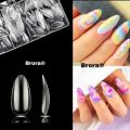 Professional Nail Tips Artificial Nails Stiletto Nail Tips , Square Nail Tips, Coffin Nail Tips 100 Pcs  - Free Nail Glue. 