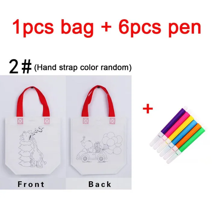 Creative%20DIY%20Graffiti%20Bags%20Both%20Sides%20Coloring%20Handmade%20Painting%20Non-Woven%20Bag%20Markers%20Kids%20Art%20Crafts%20Color%20Filling%20Drawing%20Toy%20-%20Image%207