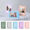 Pack of 1-3inch Mini Classic Photo Frame Desktop Photocard Holder For Polaroid Photo Frame Stand Scrapbook Table Decoration DIY Gifts. 