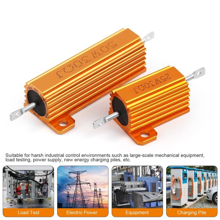 5W%2010W%2025W%2050W%20100W%20Aluminum%20Power%20Metal%20Wirewound%20Resistor%20RX24%200.1R~10K%201%202%203%205%206%208%2010%2020%201K%2010K%20ohm%20Gold%20Resistors%20-%20Image%202