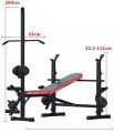 Weight Bench - Multi functional Home workout Bench Full bench Multipurpose Bench with lat pull down. 