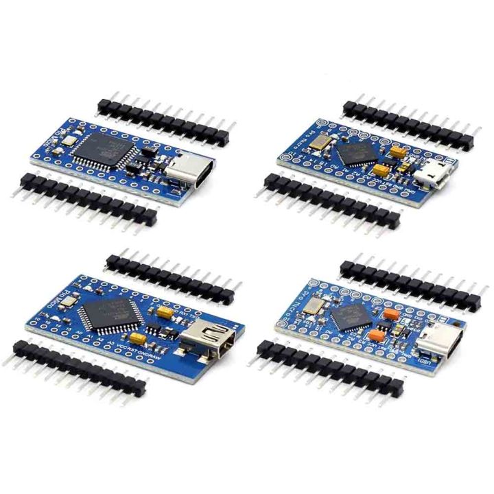 Mini/Type-C/Micro USB Pro Micro ATMEGA32U4 5V/16MHZ module With the bootloader for arduino with 2 row pin header for arduino