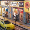 1/64 Scenery Diorama Parking Lot Models Scenery Model Car Display. 