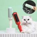 transparent bag Multi-purpose Pet Hair Remover Clothes Electrostatic Brush Cat Dog Hair Sticker Lint Roller Sticker Self-cleaning Hair Removal. 