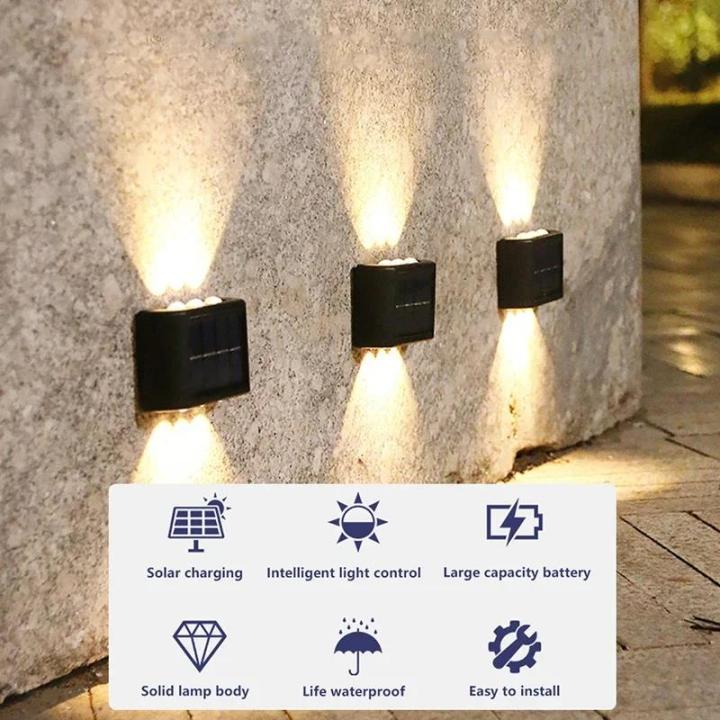 Outdoor%20Decoration%20Courtyard%20Garden%20Home%20Light%20Solar%20Waterproof%20Outdoor%20Wall%20Light%20Solar%20UP%20&%20Down%20Lighting%20Sunlight%20-%20Image%202