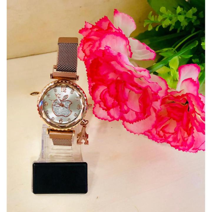 Women Ladies Magnetic Wrist Watches Starry Sky Magnet Buckle Dial