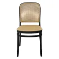 CLASSIC RATTAN STYLE PLASTIC DINING CHAIR. 