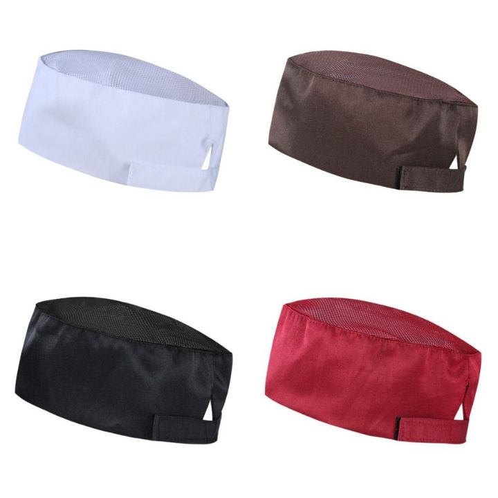Waiter Hats Mesh Top Chef Hat Pirate Style Unisex Design Baker Hat Working Cap Service Cap Kitchen Cap Bakery
