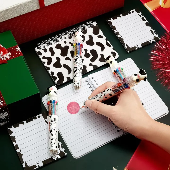 Ballpoint%20Pen%200.5%20mm%20Retractable%20Multi%20Color%20Pen%20Cow%20Desk%20Accessories%20Cow%20Printed%20Ballpoint%20Pens%20with%2010%20Colors%20for%20Office%20-%20Image%203