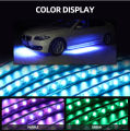LED Under Car Strip Light Car Underglow Lamp RGB Flowing Color Under Car Tube Decorative Atmosphere Light. 